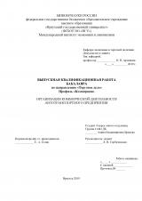 Организация коммерческой деятельности автотранспортного предприятия
