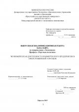 Экономическая деятельность коммерческого предприятия в сфере розничной торговли