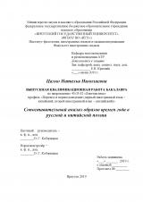 Сопоставительный анализ образов времен года в русской и китайской поэзии