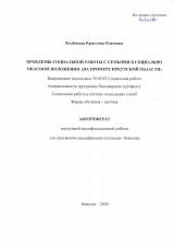 Проблемы социальной работы с семьями в социально опасном положении (на примере Иркутской области)