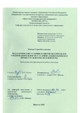 Педагогические условия развития предпосылок учебной деятельности у старших дошкольников в процессе сюжетно-ролевой игры