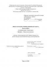 Оценка экономической эффективности деятельности коммерческого предприятия