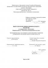 Экономическое состояние и перспективы развития розничной торговли в Иркутской области