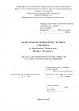 Организация коммерческой деятельности на рынке потребительских товаров