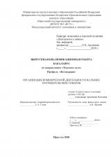 Организация коммерческой деятельности на рынке потребительских товаров