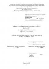 Коммерческая деятельность на региональном рынке товаров и услуг
