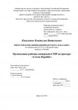 Организация работы интернет-СМИ на примере "Crown Republic"