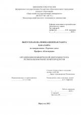 Организация коммерческой деятельности на региональном рынке нефтепродуктов