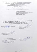 Субъективное благополучие старшеклассников пользователей мобильного приложения "Тиндер"