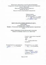 Инвестиционное проектирование создания мини-гостиницы “Хюгге” в г. Иркутске