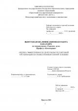 Оценка эффективности деятельности торговой организации на рынке компьютерной техники