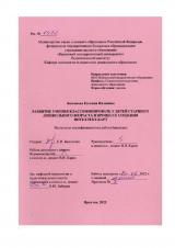 Развитие умения классифицировать у детей старшего дошкольного возраста в процессе создания интеллект-карт