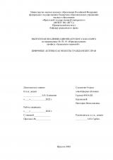 Цифровые активы как объекты гражданских прав