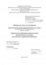 Правовое регулирование деятельности журналистов и блогеров: российская и зарубежная практика