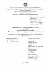 Управление клиентскими потоками на предприятии сферы услуг