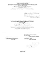 Коммерческая деятельность предприятия на рынке нефтепродуктов