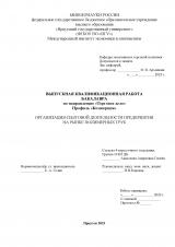 Организация сбытовой деятельности предприятия на рынке полимерных труб