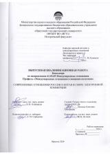 Современные отношения России и Китая в сфере электронной коммерции
