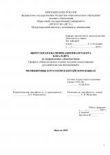 Феминитивы в русском и китайском языках