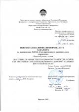 Деятельность министерства цифрового развития и связи как инструмента реализации информационной политики Иркутской области