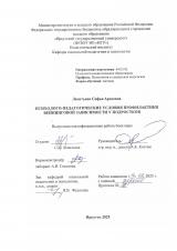 Психолого-педагогические условия профилактики вейпинговой зависимости у подростков