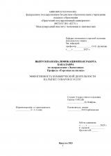 Эффективность коммерческой деятельности на рынке товаров и услуг