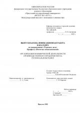 Организация коммерческой деятельности производственного предприятия на региональном рынке