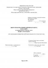 Организация коммерческой деятельности турагентства