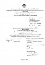 Цифровой маркетинг как инструмент повышения конкурентоспособности предприятия сервиса