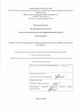 Флора и растительность верховых болот юга Байкальского региона
