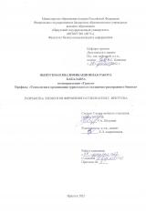 Разработка элементов фирменного стиля отеля г. Иркутска