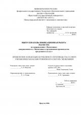 Применение концепции бережливого производства в сфере управления запасами розничного сектора экономики