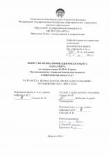 Разработка бизнес-плана проекта по созданию хоумшеринга в г. Иркутске