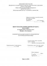 Коммерческая деятельность предприятия на региональном рынке