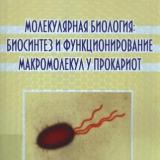 Молекулярная биология: биосинтез и функционирование макромолекул у прокариот