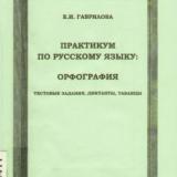 Практикум по русскому языку: орфография