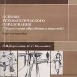 Основы технологического образования (технология обработки тканей)