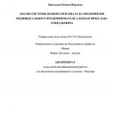 Анализ системы подбора персонала на предприятии индивидуального предпринимателя Алекман Вячеслава Геннадьевича