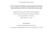 Актуальные проблемы социальной поддержки многодетных семей в Российской Федерации