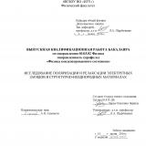 Исследование поляризации и релаксации электретных зарядов в структурно-неоднородных материалах