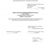 Организация коммерческой деятельности предприятия мясоперерабатывающей промышленности