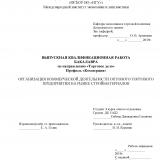 Организация коммерческой деятельности оптового торгового предприятия на рынке стройматериалов