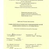 Социально-педагогическое сопровождение детей дошкольного возраста "группы риска"