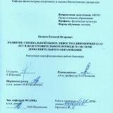 Развитие специальной выносливости единоборцев 12-13 лет в подготовительном периоде в системе дополнительного образования