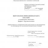 Эффективность коммерческой деятельности предприятия по производству железобетонных конструкций