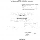 Организация коммерческой деятельности на рынке туристических услуг