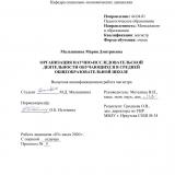 Организация научно-исследовательской деятельности обучающихся в средней общеобразовательной школе