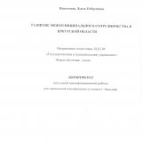 Развитие межмуниципального сотрудничества в Иркутской области