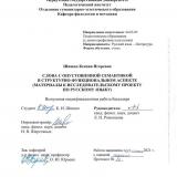 Слова с опустошенной семантикой в структурно-функциональном аспекте (материалы к исследовательскому проекту по русскому языку)