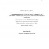 Современные формы и методы социальной работы с несовершеннолетними правонарушителями в Российской Федерации